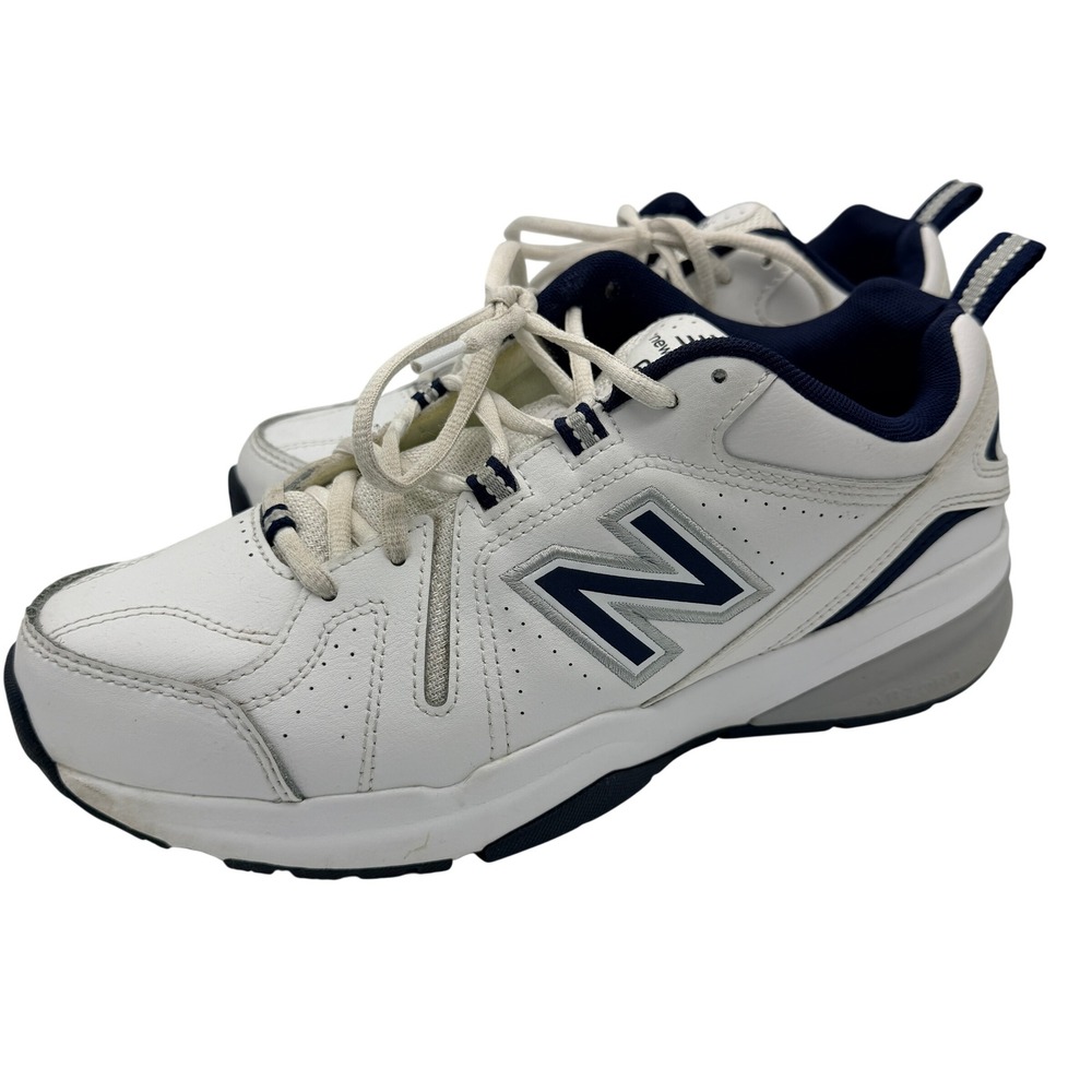 New Balance 608 Training Shoes Mens 9 MX608WN5 ABZORB Leather White Navy